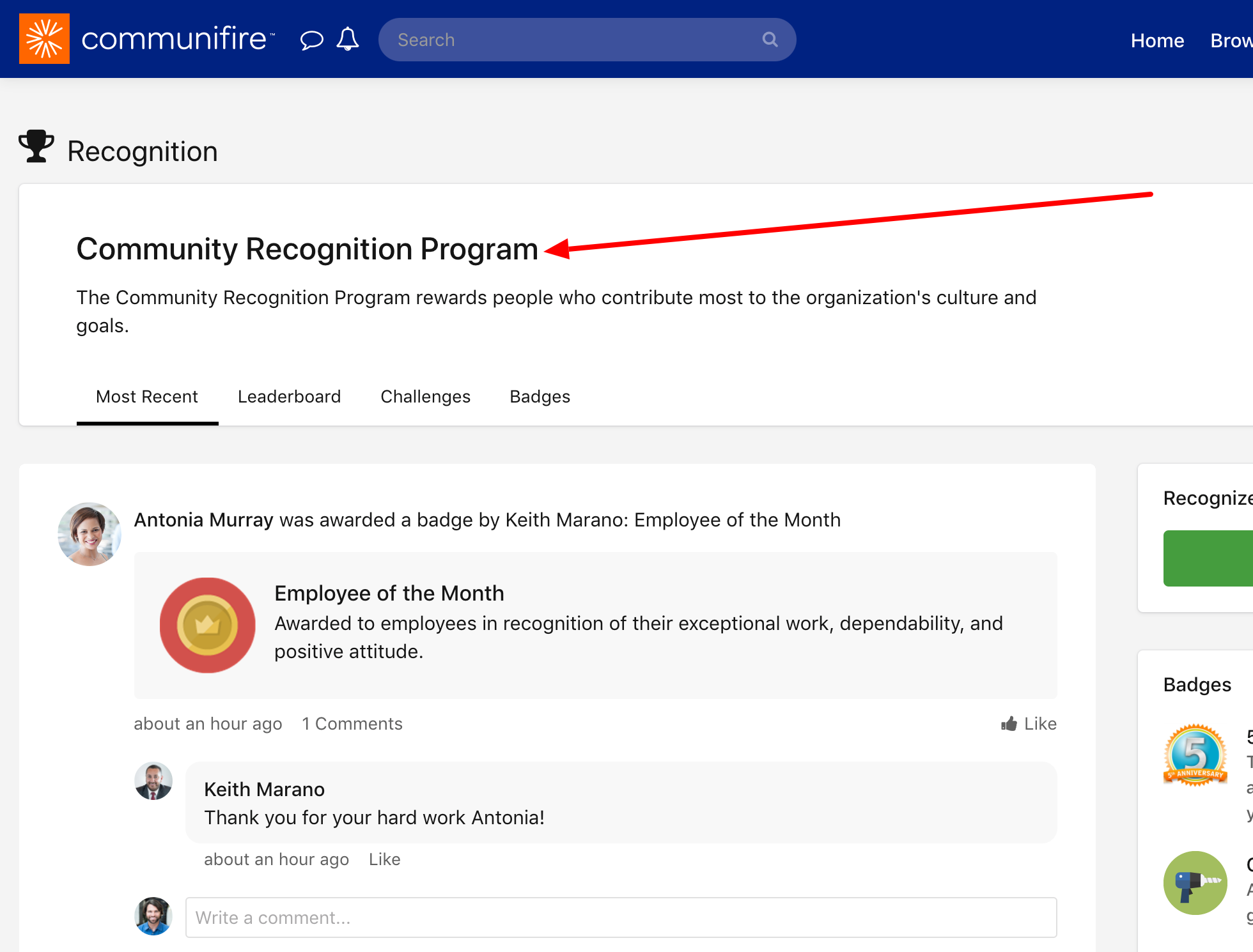 Select the recognition program
