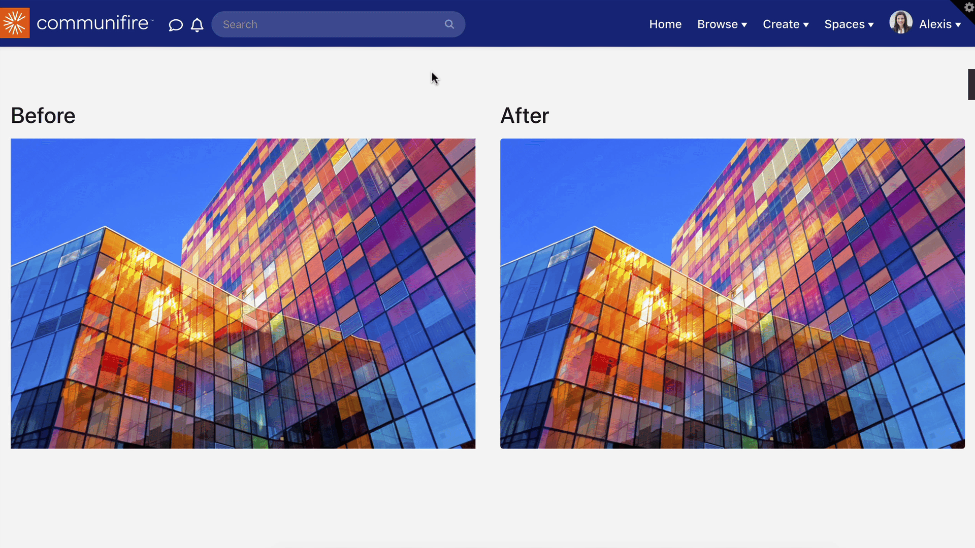 Image button before and after adding hover animation