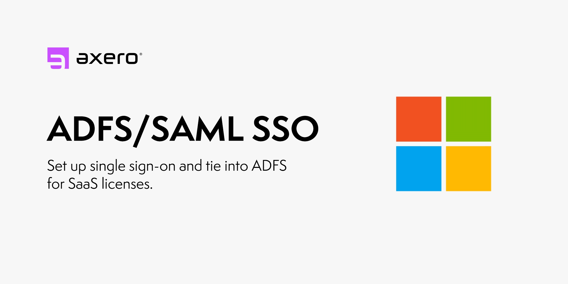 axero adfs saml single sign on sso